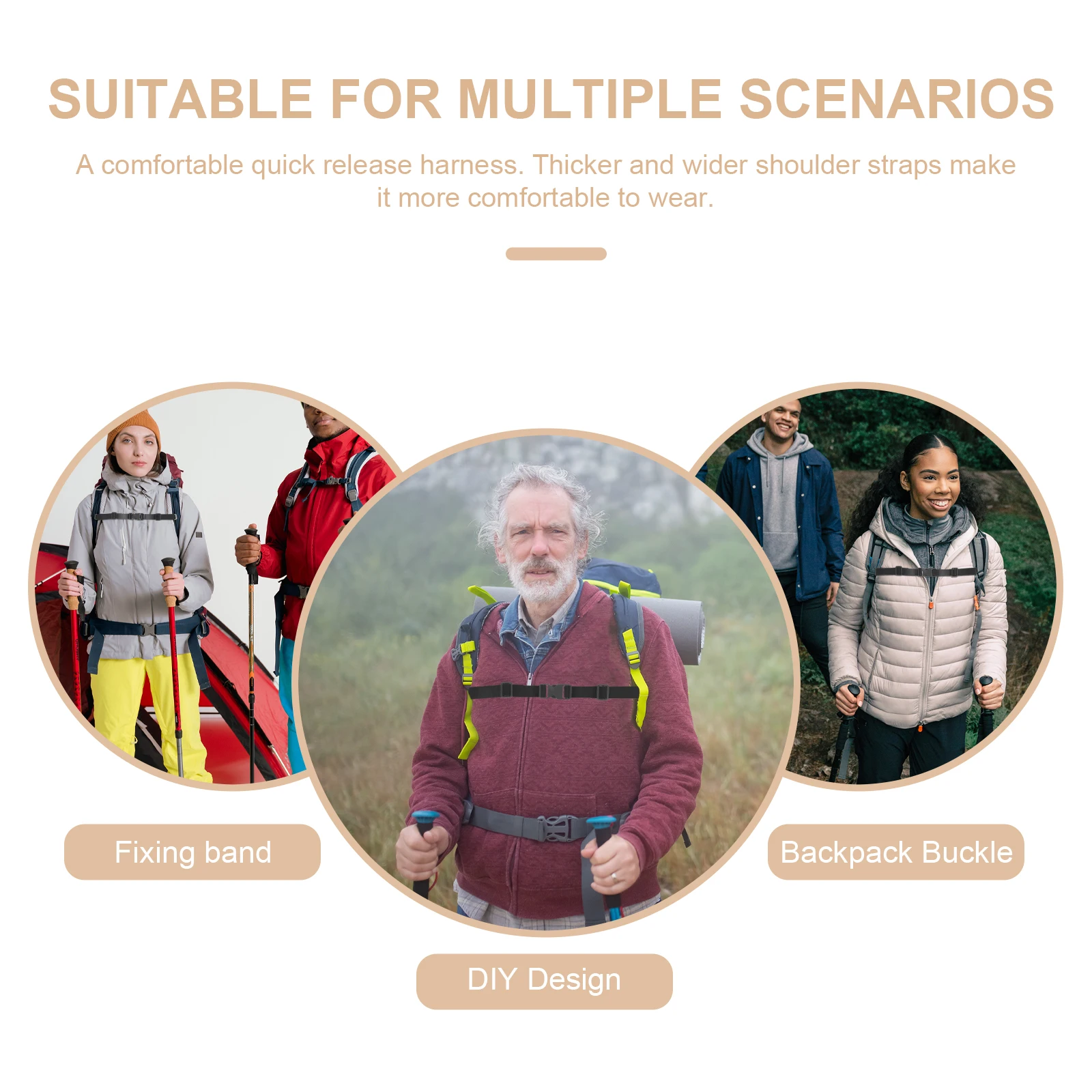 s Anti slip Buckle Strap for Outdoor Mountaineering Backpack Yellow Hiking Bag Shoulder Straps Durable Adjustable Climbing Gear
s Anti slip Buckle Strap for Outdoor Mountaineering Backpack Yellow Hiking Bag Shoulder Straps Durable Adjustable Climbing Gear