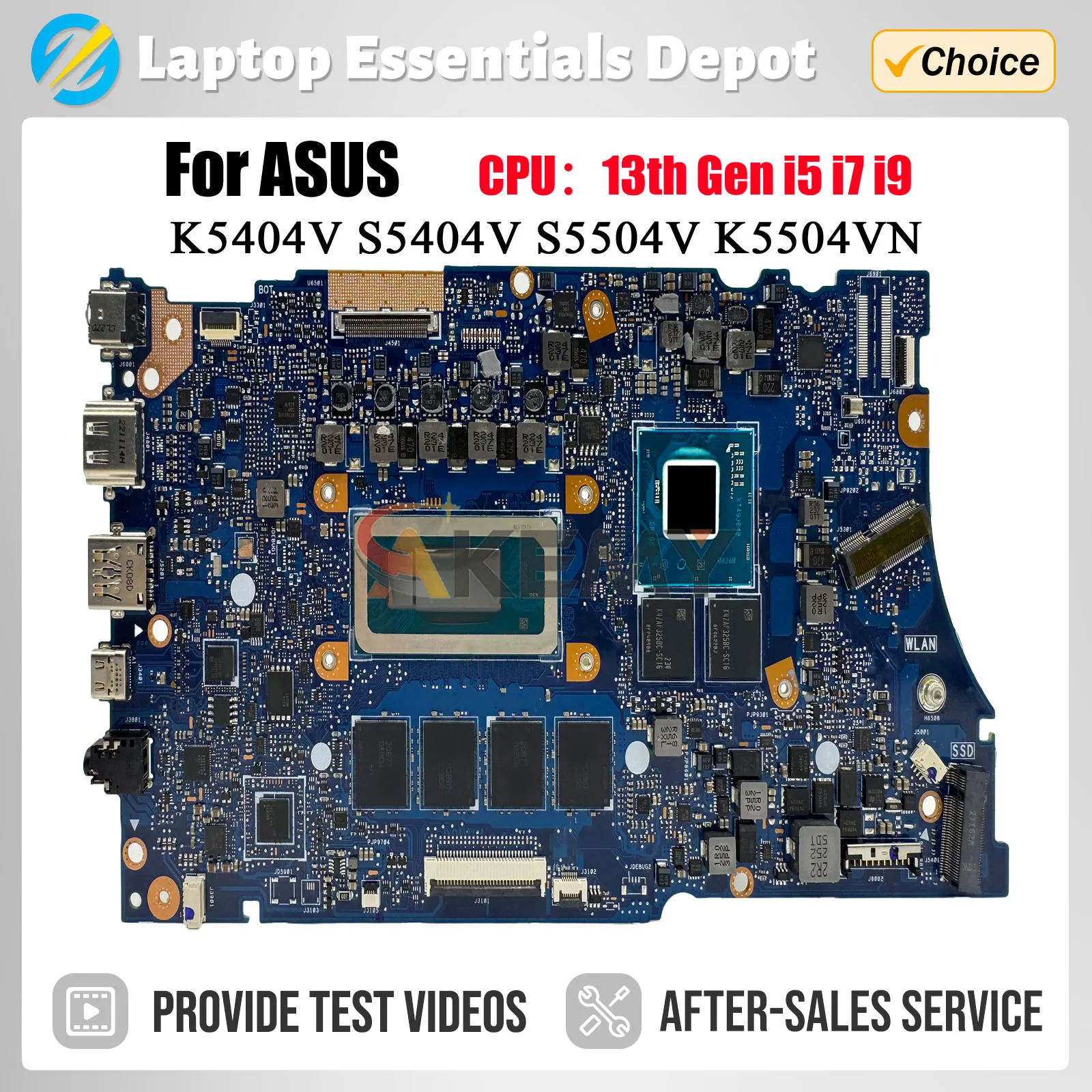 K5504VN Mainboard For ASUS K5504VA K5404VA K5504V S5404VA S5504VA S5504VN V5504VA V5504VN Laptop Motherboard i5 i7 i9-13th
K5504VN Mainboard For ASUS K5504VA K5404VA K5504V S5404VA S5504VA S5504VN V5504VA V5504VN Laptop Motherboard i5 i7 i9-13th