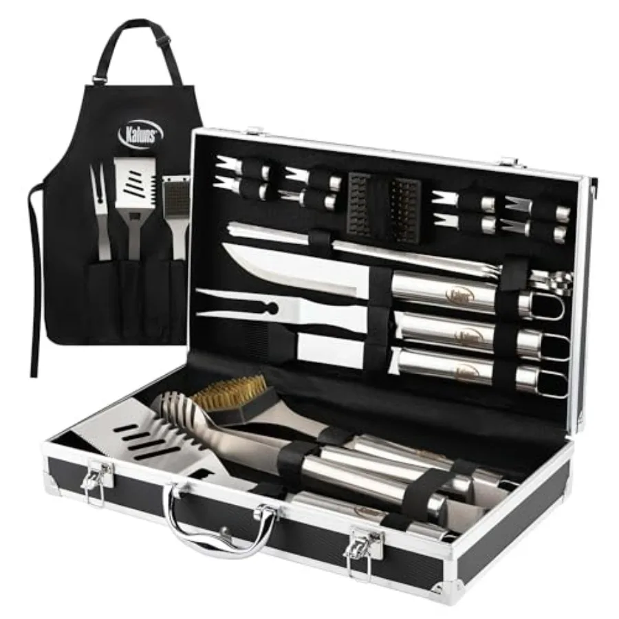 Grilling Accessories, Dad Gifts for Fathers Day, Mothers Day Grilling Gifts, Heavy Duty Stainless Steel BBQ Tool Set for Outdoo
Grilling Accessories, Dad Gifts for Fathers Day, Mothers Day Grilling Gifts, Heavy Duty Stainless Steel BBQ Tool Set for Outdoo