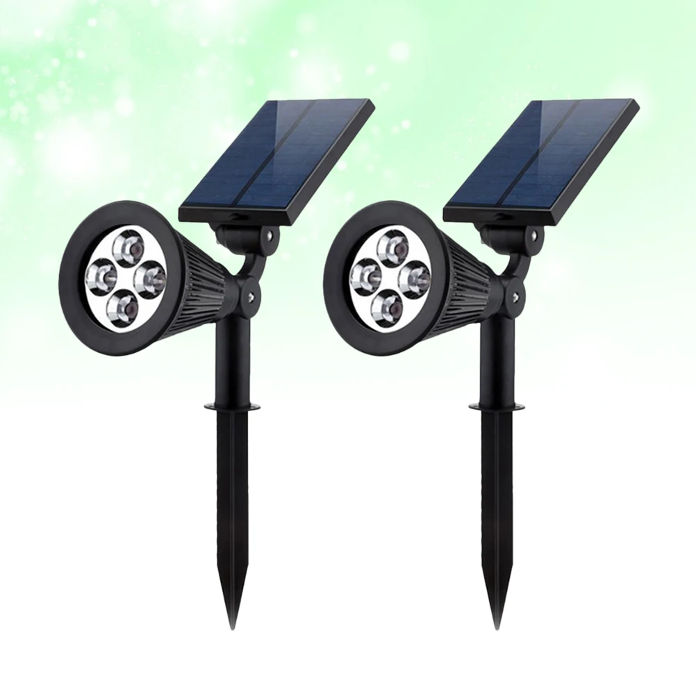 2 pcs Solar Spotlights 4 Led Waterproof Landscape Ground Plug Lamp For Outdoor Garden Patio Lawn Corrosion Resistant Auto On
2 pcs Solar Spotlights 4 Led Waterproof Landscape Ground Plug Lamp For Outdoor Garden Patio Lawn Corrosion Resistant Auto On