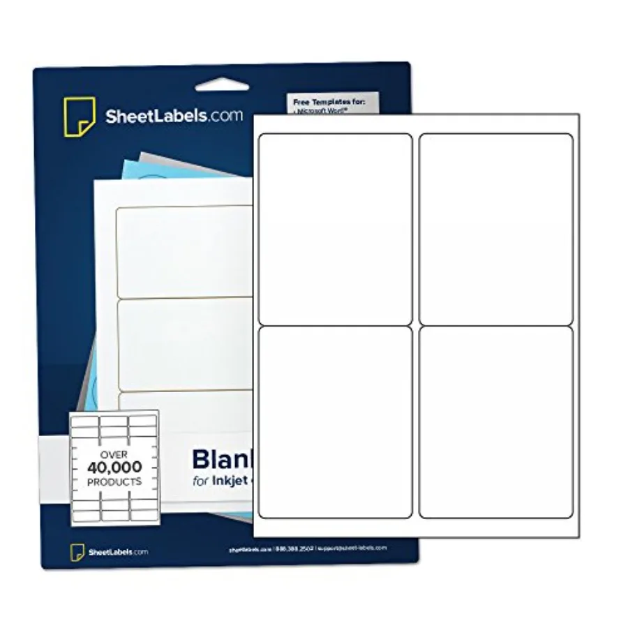 4" x 5" Labels for Shipping/Mailing from SheetLabels.com Laser or Inkjet Printable - Sheets
4" x 5" Labels for Shipping/Mailing from SheetLabels.com Laser or Inkjet Printable - Sheets