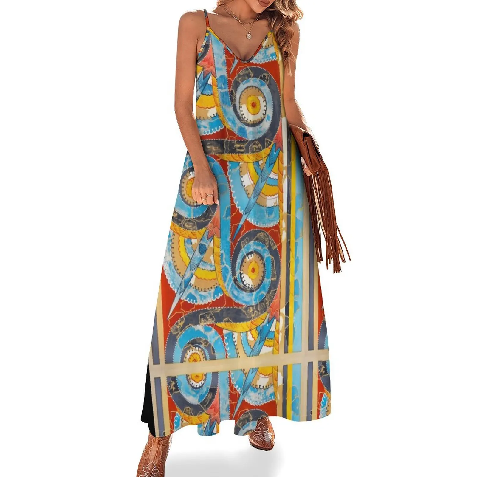 Minoan Fresco spiral ca. 1400–1200 B.C Sleeveless Dress dress women summer 2025 Women's skirt
Minoan Fresco spiral ca. 1400–1200 B.C Sleeveless Dress dress women summer 2025 Women's skirt