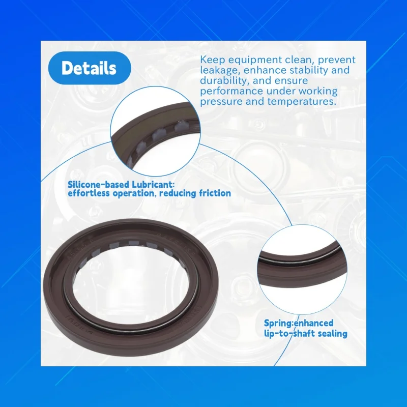 BAFSLISF Fluororubber Shaft Seal 45x65x6mm DMHUI Durable FKM Sealing Component Fit for Hydraulic Pump Motor
BAFSLISF Fluororubber Shaft Seal 45x65x6mm DMHUI Durable FKM Sealing Component Fit for Hydraulic Pump Motor