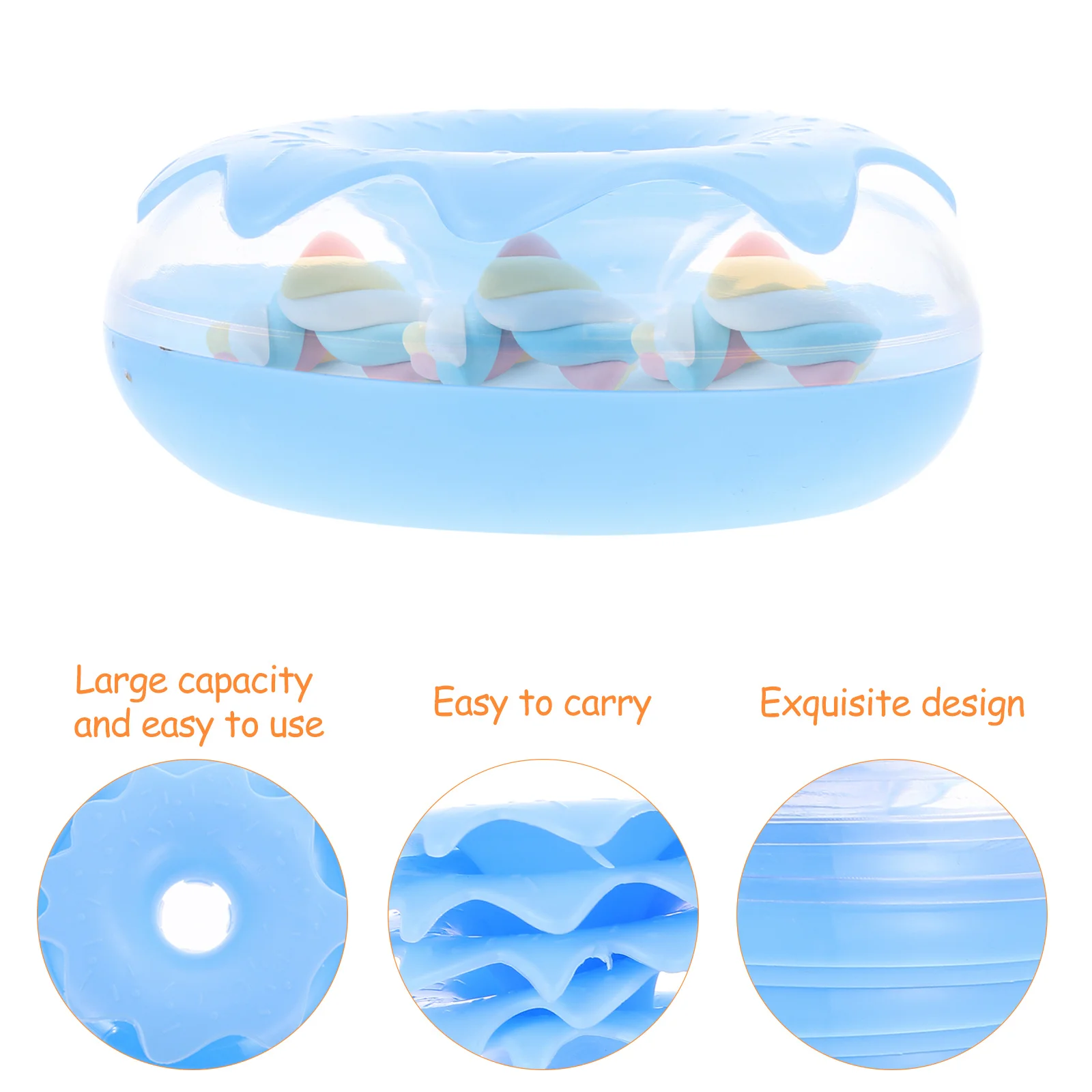 5Pcs Candy Storage Boxes Plastic Donut Shaped Lovely Container Party Gift Treat Biscuit Box Portable Lightweight
5Pcs Candy Storage Boxes Plastic Donut Shaped Lovely Container Party Gift Treat Biscuit Box Portable Lightweight