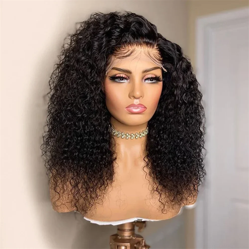 Natural Black Long Soft Glueless 26Inch Kinky Curly Lace Front Wig For Women With Baby Hair Synthetic Preplucked Glueless Daily
Natural Black Long Soft Glueless 26Inch Kinky Curly Lace Front Wig For Women With Baby Hair Synthetic Preplucked Glueless Daily