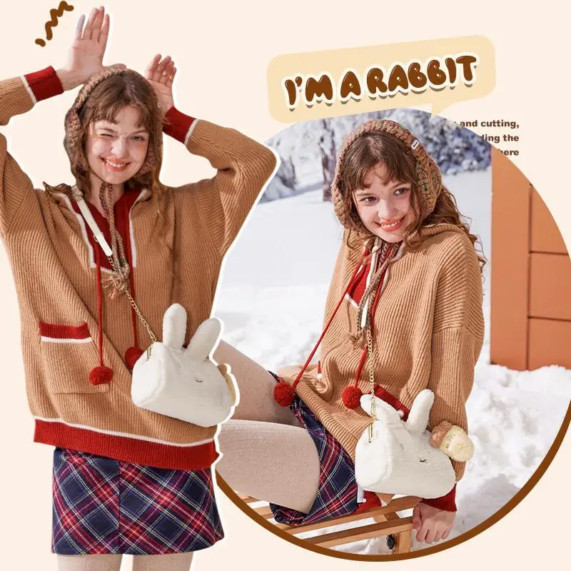 2026 плюшевая сумка Miffy, модная милая сумка через плечо для девочек, студенческая портативная плюшевая сумка с героями мультфильмов, подарок на день рождения
2026 плюшевая сумка Miffy, модная милая сумка через плечо для девочек, студенческая портативная плюшевая сумка с героями мультфильмов, подарок на день рождения