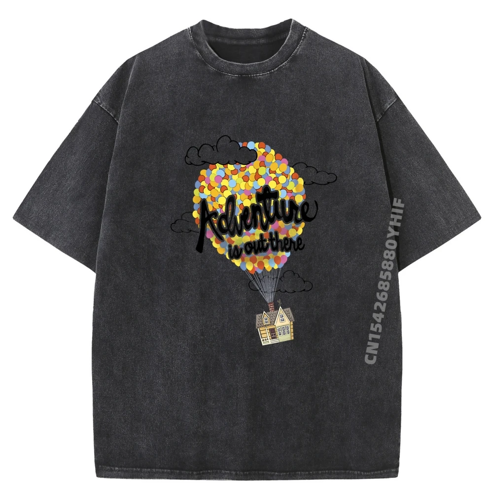 Pixar Up Adventure Is Out There House Balloon Camisetas Graphic Tee Shirt For Men Classic Washed Clothes
Pixar Up Adventure Is Out There House Balloon Camisetas Graphic Tee Shirt For Men Classic Washed Clothes