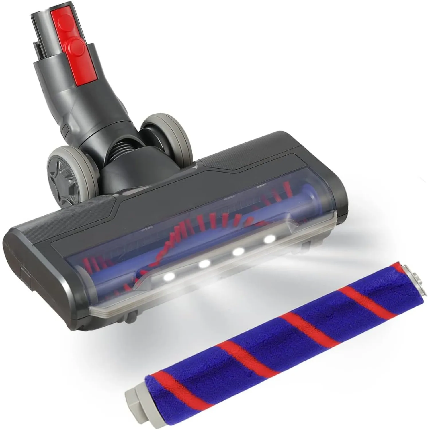 Вакуумная головка, совместимая с Dyson V10 V11, сменная щетка Motorhead со светодиодным роликом для чистки мраморного ковров
Вакуумная головка, совместимая с Dyson V10 V11, сменная щетка Motorhead со светодиодным роликом для чистки мраморного ковров