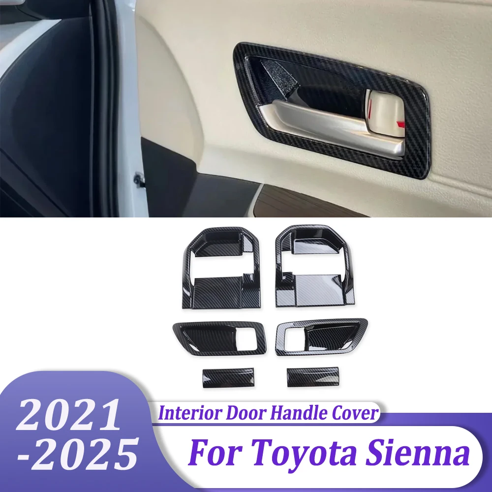 ABS Carbon Fiber Interior Door Handle Cover Trims Sticker Protection Car Accessories For Toyota Sienna 2021 2022 2023 2024 2025
ABS Carbon Fiber Interior Door Handle Cover Trims Sticker Protection Car Accessories For Toyota Sienna 2021 2022 2023 2024 2025