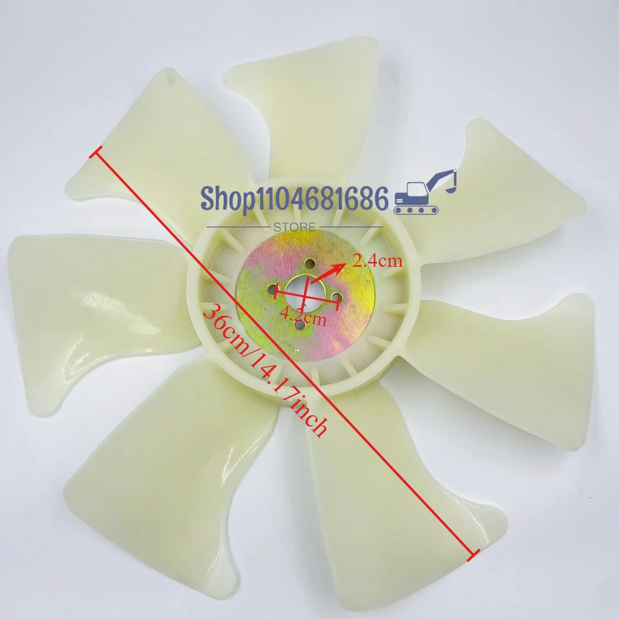 Cooling Fan Blade 7-Blade for Kubota D1105 Engine U30/35-3 Excavator Accessories
Cooling Fan Blade 7-Blade for Kubota D1105 Engine U30/35-3 Excavator Accessories