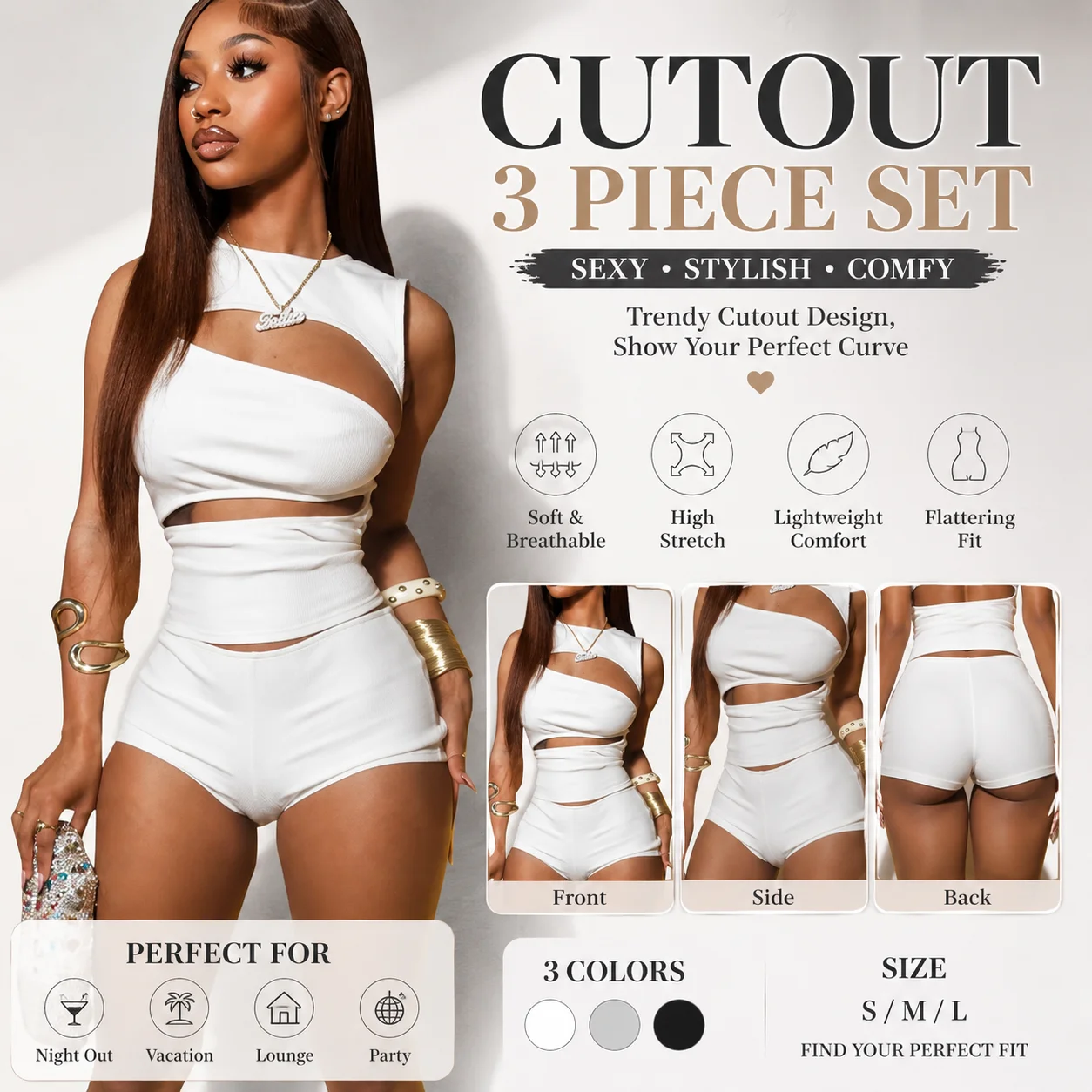 Irregular Hollow 2 Piece Set Women Summer Women 2 Piece Set Solid Color Crop Top Mini Shorts Outfit Summer Clubwear Matching Set
Irregular Hollow 2 Piece Set Women Summer Women 2 Piece Set Solid Color Crop Top Mini Shorts Outfit Summer Clubwear Matching Set