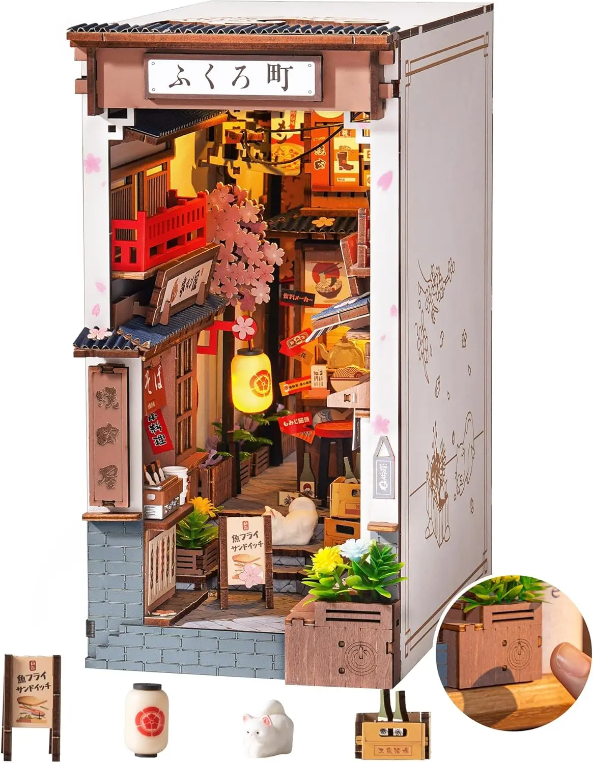 Миниатюрный комплект дома «сделай сам» — 3D деревянные подставки для книг-головоломки для взрослых, креативный декоративный подарок с тематикой винного хлейя Сакуры
Миниатюрный комплект дома «сделай сам» — 3D деревянные подставки для книг-головоломки для взрослых, креативный декоративный подарок с тематикой винного хлейя Сакуры