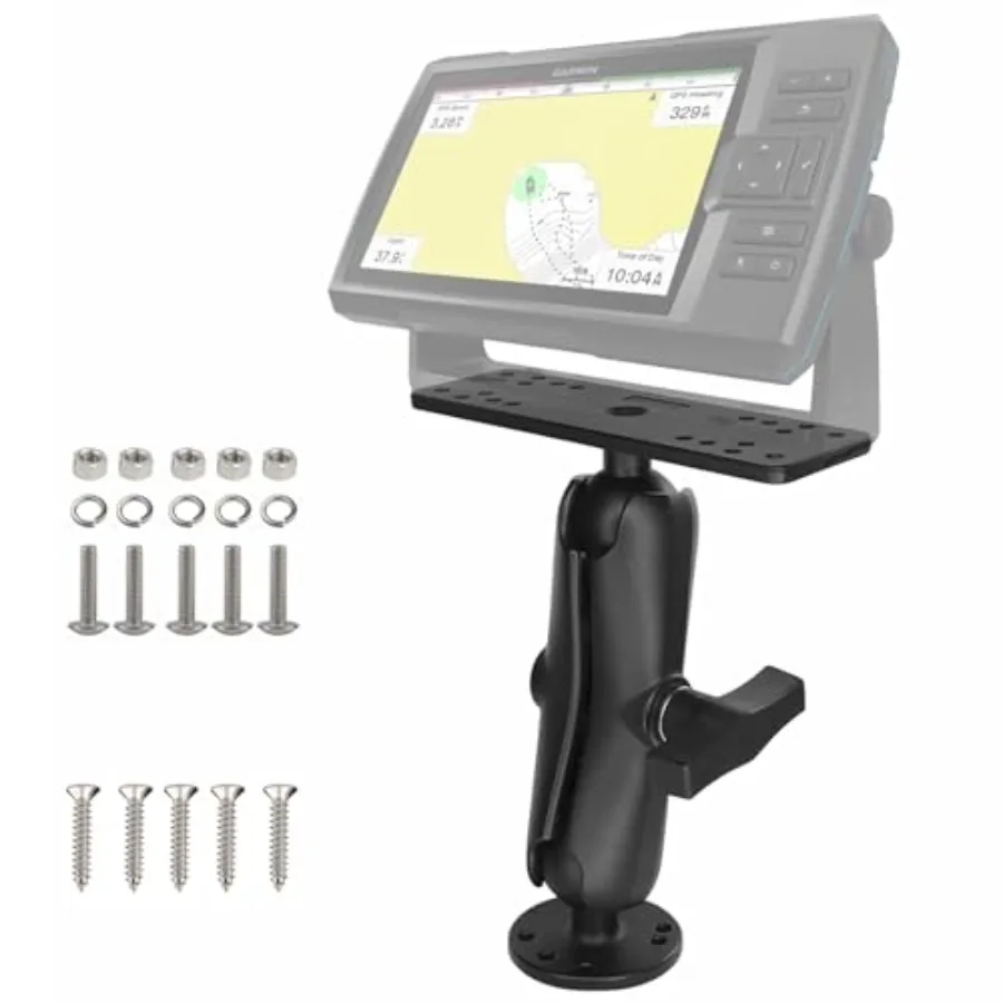 Fish Finder Mount with C Size 1.5'' Ball Marine Aluminum Alloy Depth Finder Mount for Boat Compatible with Lowrance Garimin Hum
Fish Finder Mount with C Size 1.5'' Ball Marine Aluminum Alloy Depth Finder Mount for Boat Compatible with Lowrance Garimin Hum