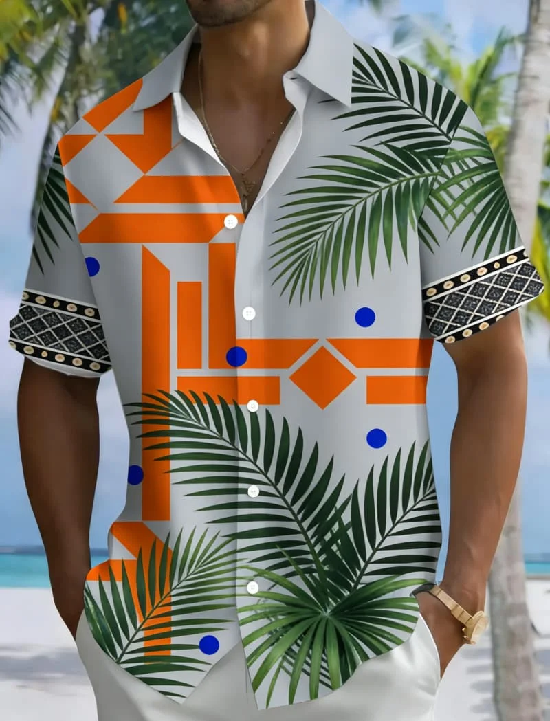 Men's Trendy Tropical Print Short Sleeve Shirt Summer Casual Fashion For Daily Wear Holiday Beach And Street Style Outfits
Men's Trendy Tropical Print Short Sleeve Shirt Summer Casual Fashion For Daily Wear Holiday Beach And Street Style Outfits