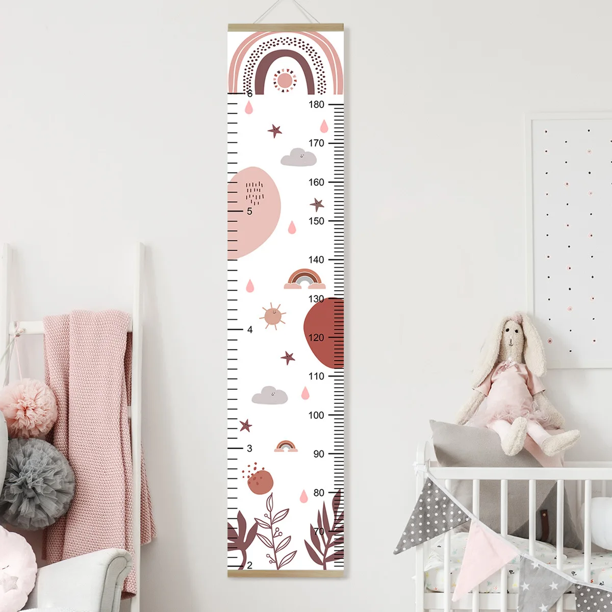 Cartoon Baby Kids Growth Chart Record Wood Frame Fabric Height Measurement Ruler for Boys Girls Child's Room Wall Decoration
Cartoon Baby Kids Growth Chart Record Wood Frame Fabric Height Measurement Ruler for Boys Girls Child's Room Wall Decoration
