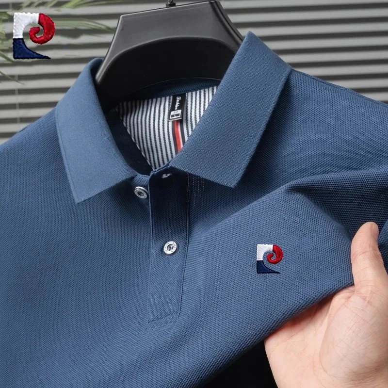 New men's high-quality short sleeved polo shirt for summer fashion and leisure, sweat absorbing and breathable top
New men's high-quality short sleeved polo shirt for summer fashion and leisure, sweat absorbing and breathable top