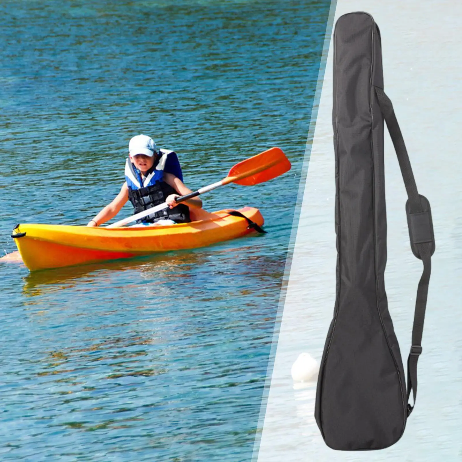 Kayak Paddle Bag with Adjustable Shoulder Strap Oxford Cloth Spacious Professional Stylish Black Paddle Holder Carrying Bag
Kayak Paddle Bag with Adjustable Shoulder Strap Oxford Cloth Spacious Professional Stylish Black Paddle Holder Carrying Bag