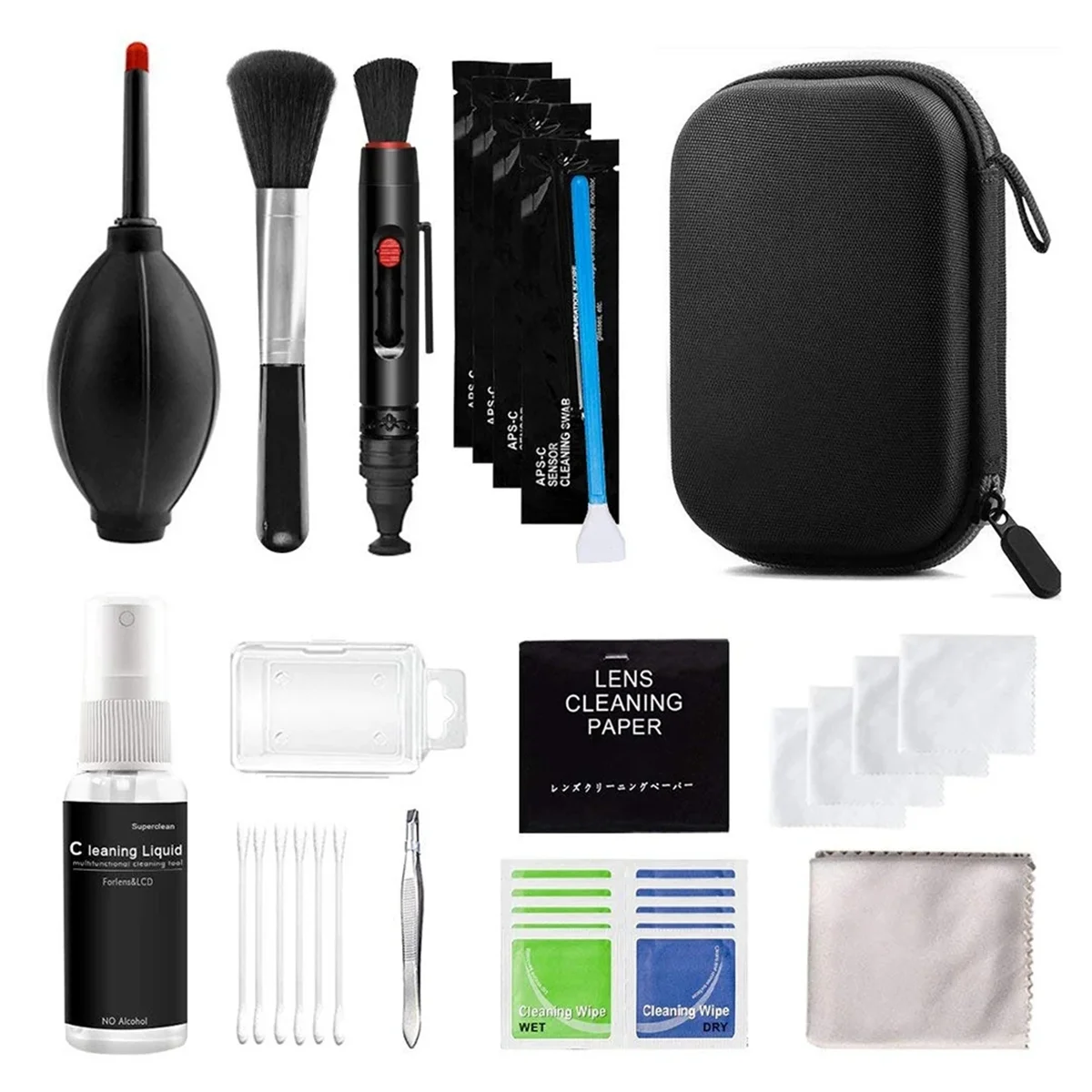 Camera Cleaning Kit Professional DSLR Lens Digital Camera Sensor Cleaning Tool for-AB01
Camera Cleaning Kit Professional DSLR Lens Digital Camera Sensor Cleaning Tool for-AB01