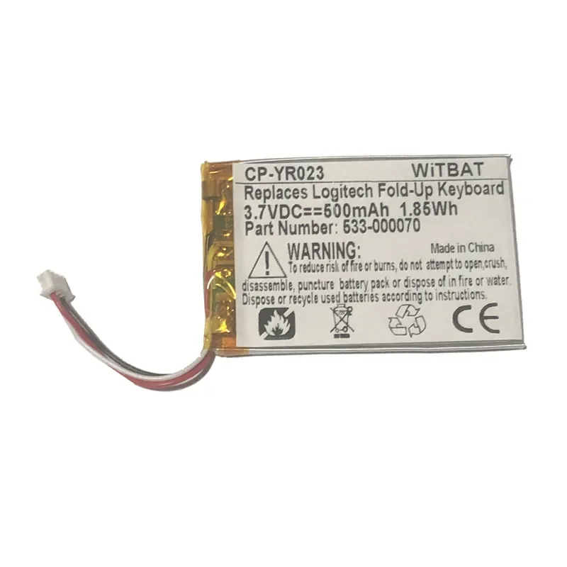 For Logitech Fold-Up Keyboard Battery AHB303450
For Logitech Fold-Up Keyboard Battery AHB303450