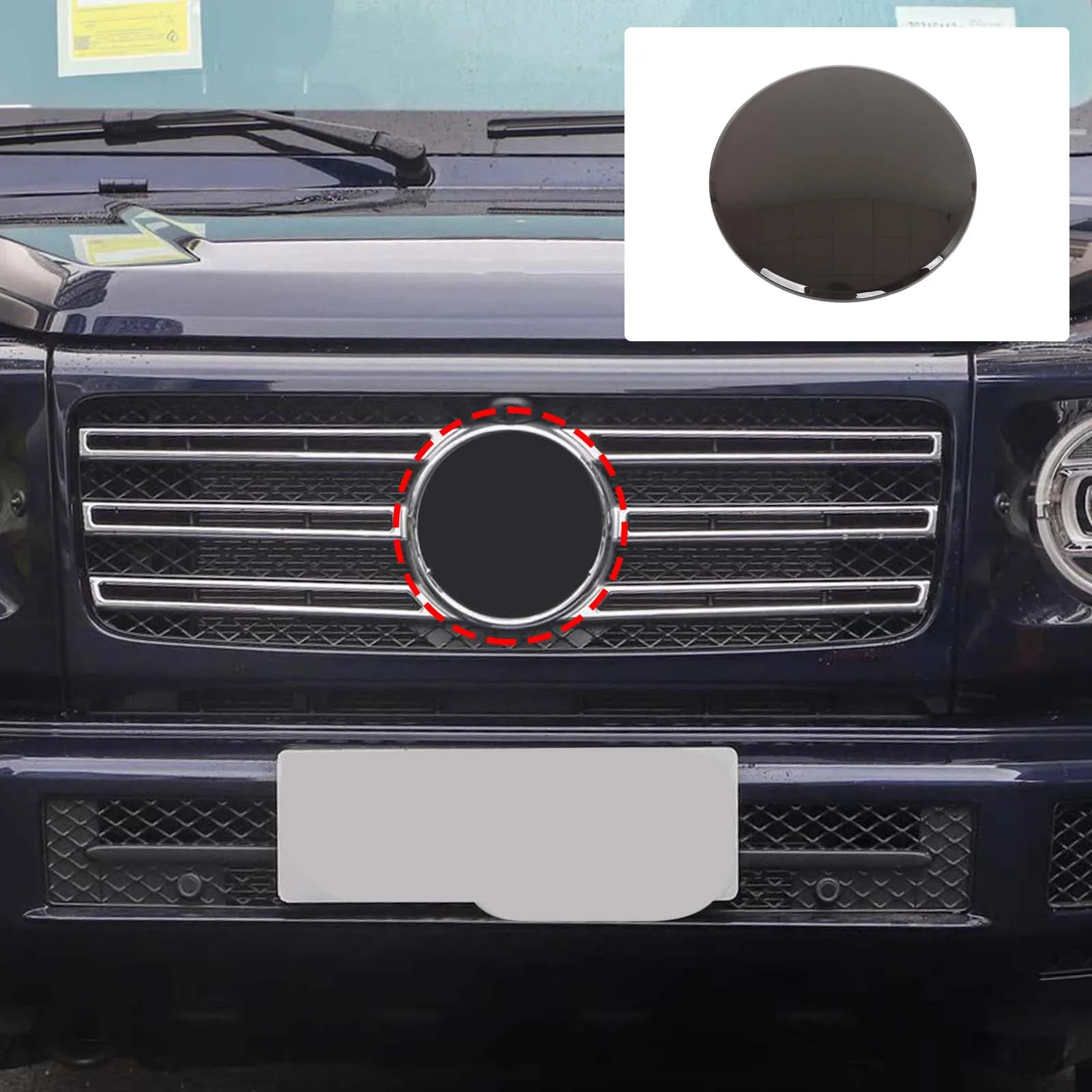 ABS Black For Mercedes-Benz G-Class W464 W465 2019-2025+ Car front logo decorative cover sticker car protection accessories
ABS Black For Mercedes-Benz G-Class W464 W465 2019-2025+ Car front logo decorative cover sticker car protection accessories