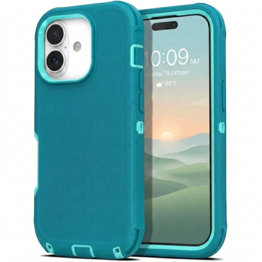 iPhone 17 Case Cover 3 Layer Rugged/ Heavy Duty/ Shockproof 6.1" Teal
iPhone 17 Case Cover 3 Layer Rugged/ Heavy Duty/ Shockproof 6.1" Teal