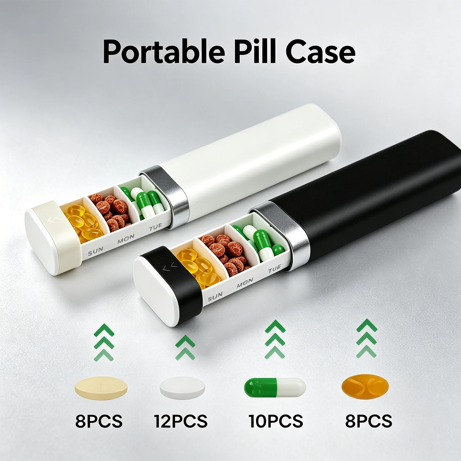 Weekly Pill Case 7-Day Portable Travel Mini Pill Organizer BPA-Free Food Grade Airtight For Vitamin Tablet Storage Container
Weekly Pill Case 7-Day Portable Travel Mini Pill Organizer BPA-Free Food Grade Airtight For Vitamin Tablet Storage Container