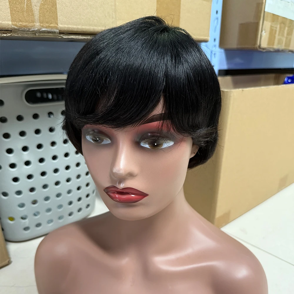 Короткий парик с стрижкой пикси, человеческие волосы, бразильские волосы девственницы Реми, натуральный черный многослойный парик, дешевые парики машинного производства для чернокожих женщин
Короткий парик с стрижкой пикси, человеческие волосы, бразильские волосы девственницы Реми, натуральный черный многослойный парик, дешевые парики машинного производства для чернокожих женщин