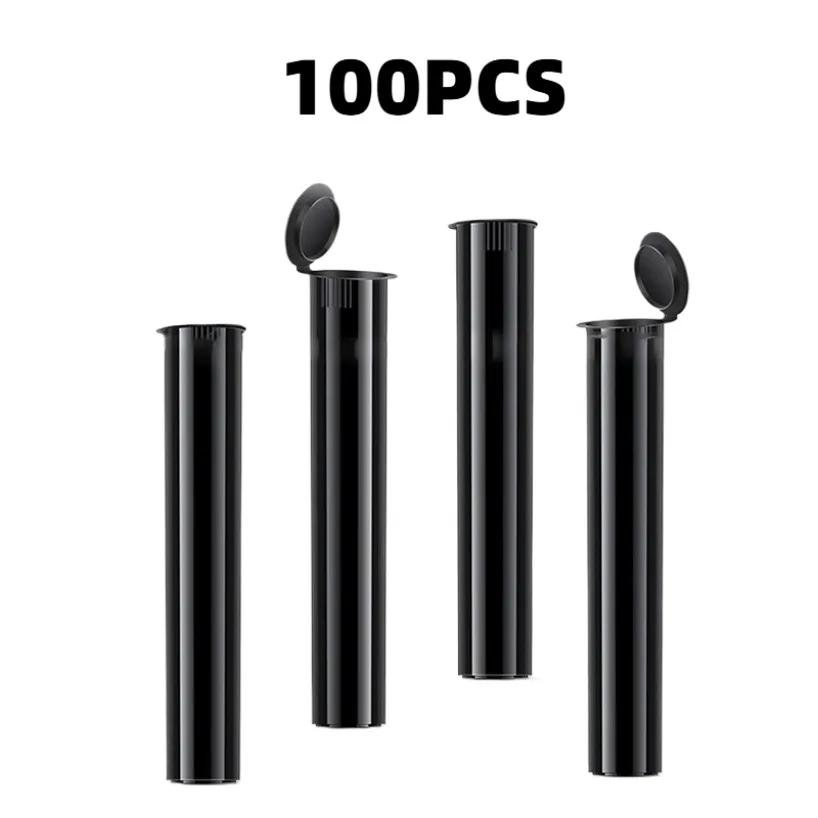 100PCS Plastic Smell Proof Waterproof Storage Tubes 118mm Airtight Containers for Dry Herb Grass Cigarettes Smoking Accessories
100PCS Plastic Smell Proof Waterproof Storage Tubes 118mm Airtight Containers for Dry Herb Grass Cigarettes Smoking Accessories