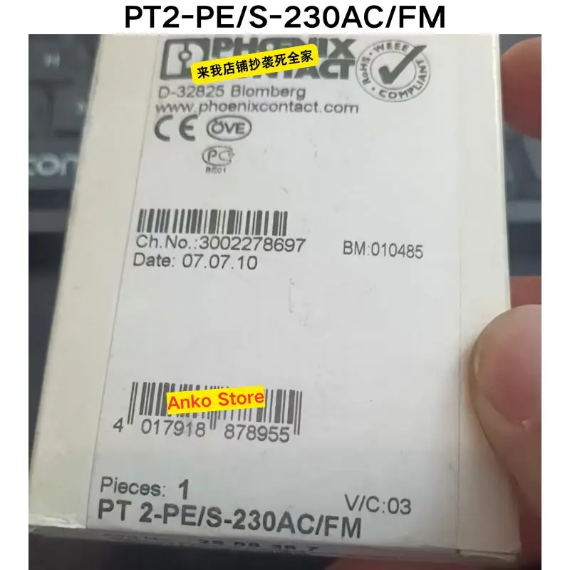 Совершенно новое устройство молниезащиты PT2-PE/S-230AC/FM 2858357.
Совершенно новое устройство молниезащиты PT2-PE/S-230AC/FM 2858357.