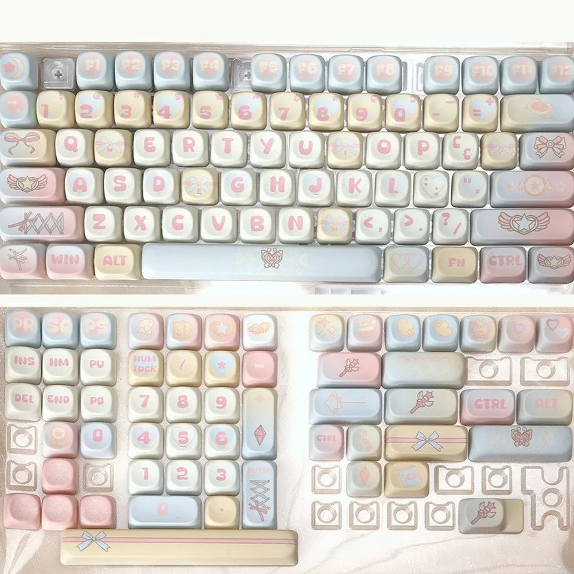 Uralala theme keycap PBT cute ball cap PBT round sublimation suitable for 68 75 84 87 98 108
Uralala theme keycap PBT cute ball cap PBT round sublimation suitable for 68 75 84 87 98 108