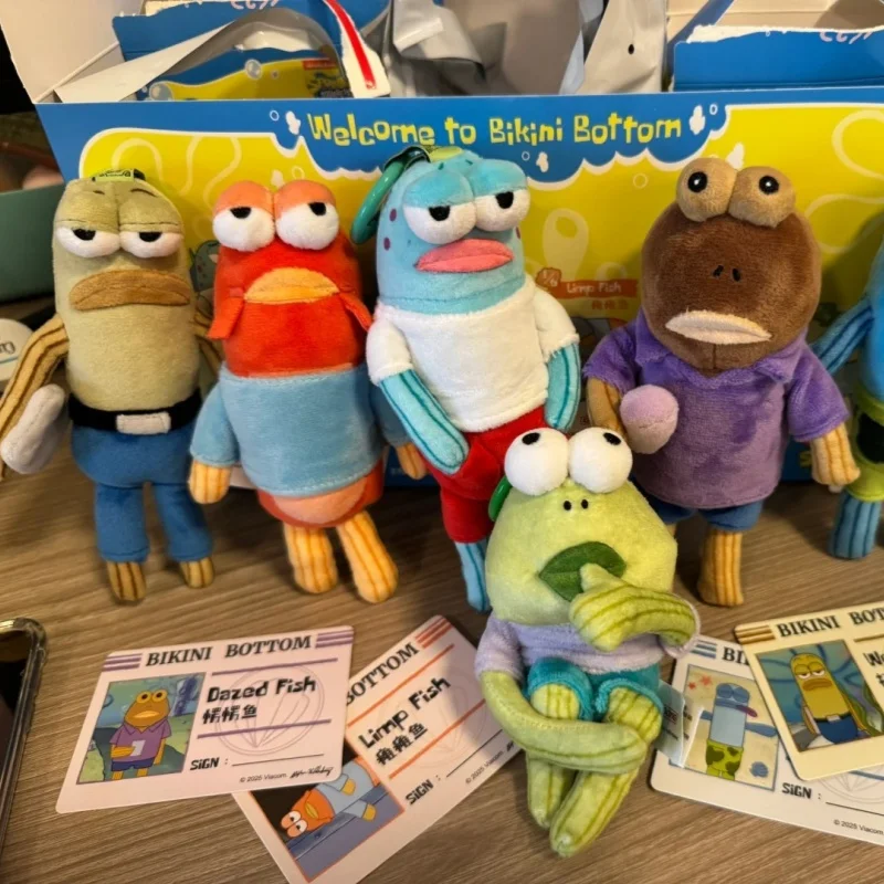 Original Bikini Bottom Buddies Blind Box Pendant Cool Fish Flat Fish Bazed Fish Working Fish Dopey Fish Limpfish Kawaii Toys
Original Bikini Bottom Buddies Blind Box Pendant Cool Fish Flat Fish Bazed Fish Working Fish Dopey Fish Limpfish Kawaii Toys