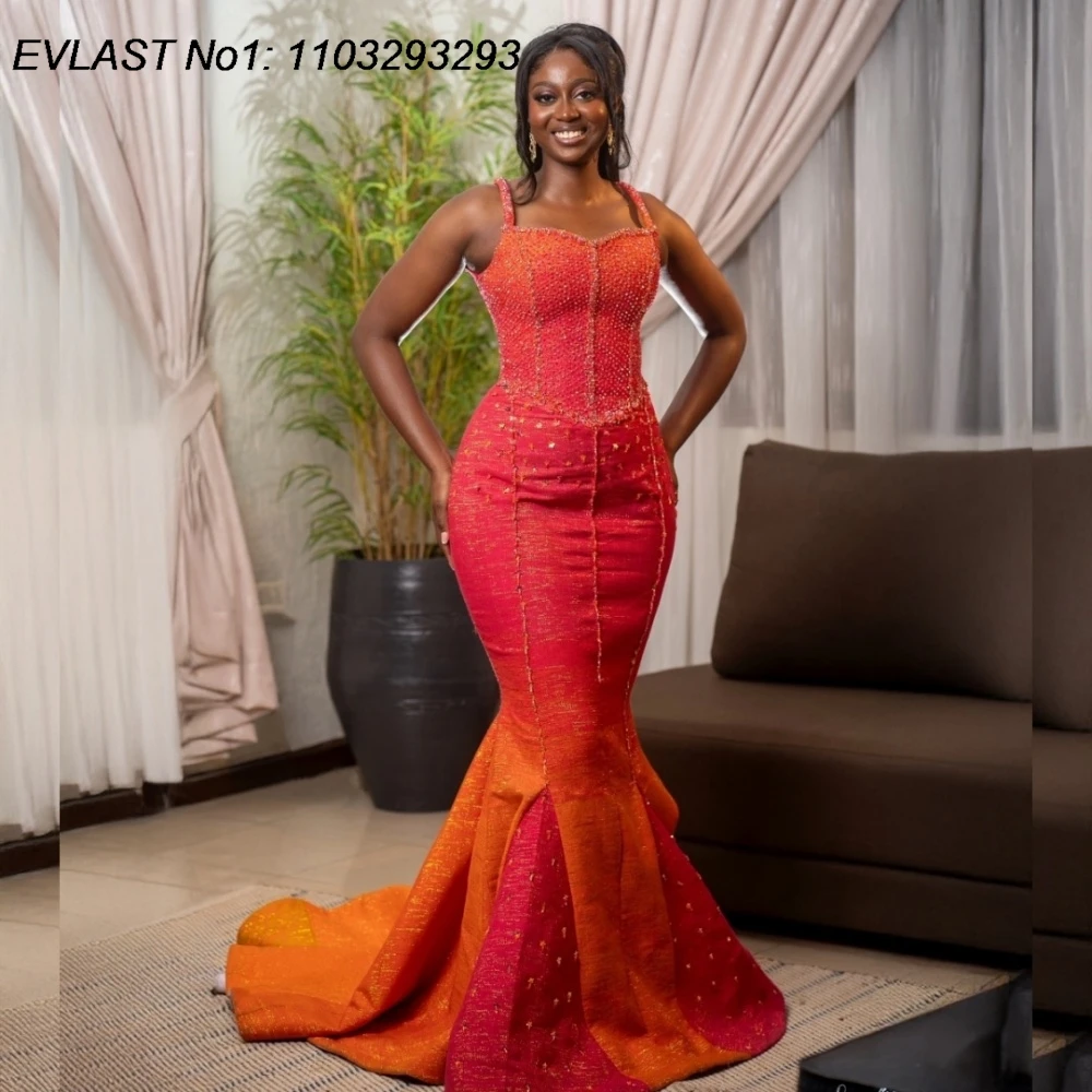 EVLAST Customized Orange Pink Rhinestones Prom Dress For Black Girls Diamonds Mermaid 2026 Vestidos De Fiesta Party Gown FP71
EVLAST Customized Orange Pink Rhinestones Prom Dress For Black Girls Diamonds Mermaid 2026 Vestidos De Fiesta Party Gown FP71