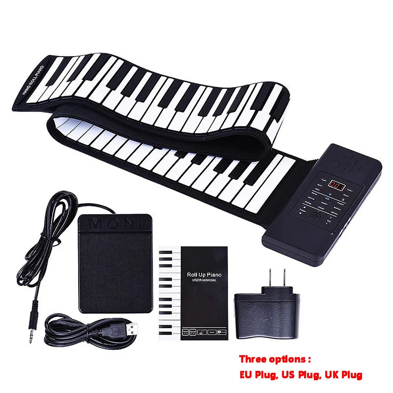 Silicone Folding Electronic Organ with LED Digital Display Screen, 88 Key Hand Roll Piano, One Click Recording
Silicone Folding Electronic Organ with LED Digital Display Screen, 88 Key Hand Roll Piano, One Click Recording