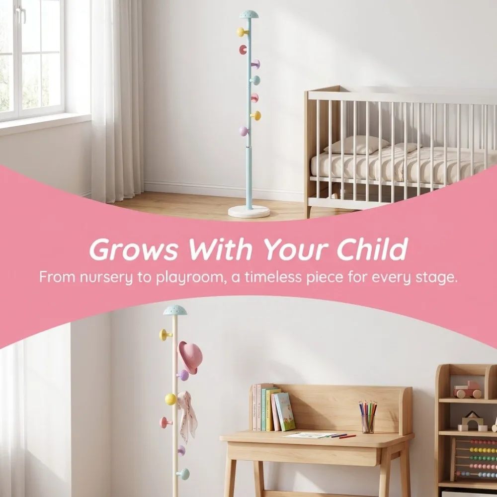 Multi-functional Mushroom Coat Rack Simple Modern Space-Saving Children Coat Hanger Decorative Sturdy Floor Standing Coat Rack
Multi-functional Mushroom Coat Rack Simple Modern Space-Saving Children Coat Hanger Decorative Sturdy Floor Standing Coat Rack