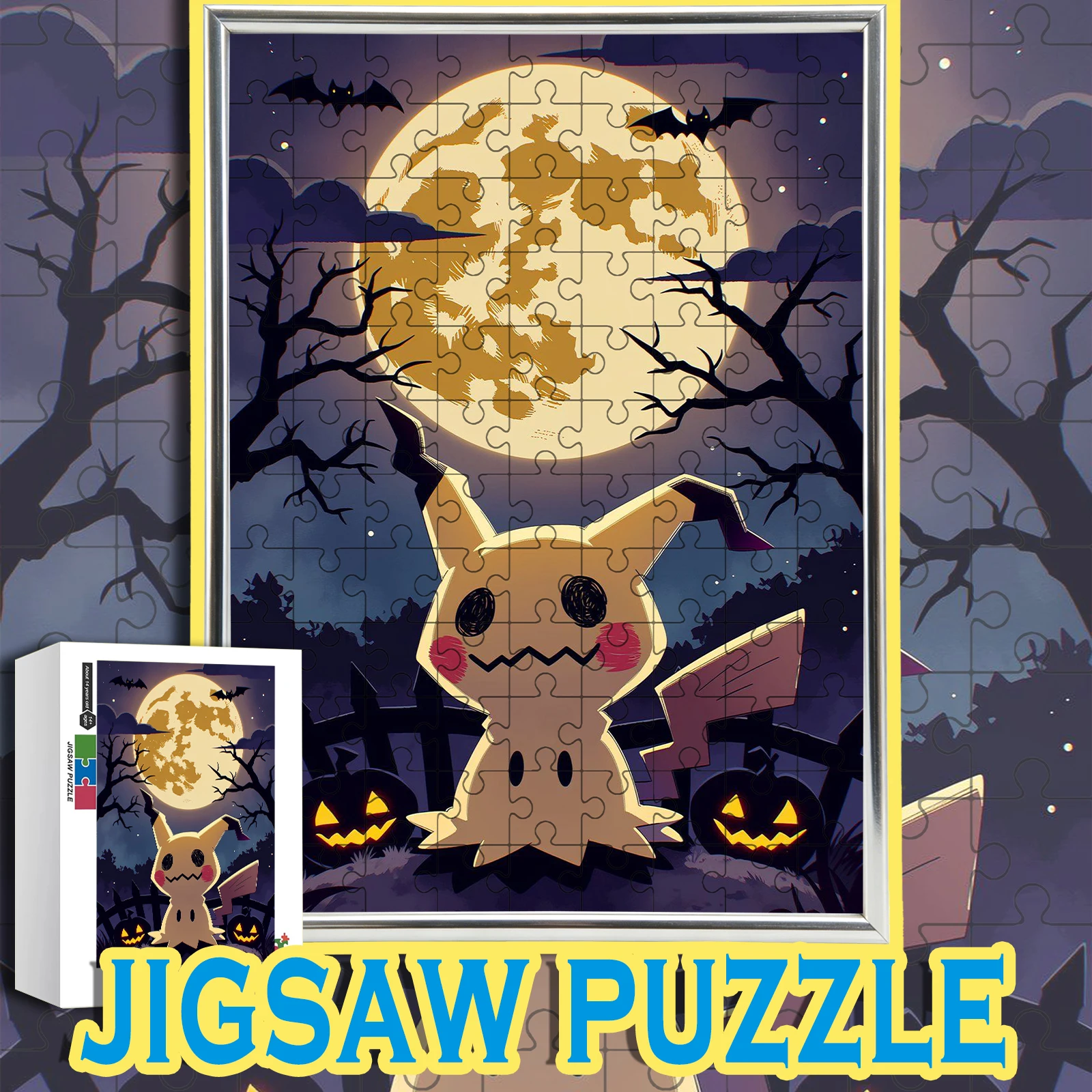 Halloween Moon Night Mimikyu Ghost Type Cute Spooky Anime Wooden Jigsaw Puzzle 108/200/300/500/1000pcs Color Box
Halloween Moon Night Mimikyu Ghost Type Cute Spooky Anime Wooden Jigsaw Puzzle 108/200/300/500/1000pcs Color Box
