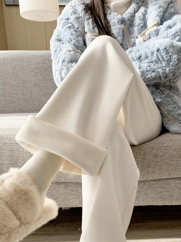 Зимние женские широкие брюки на подкладке, свободные удобные мягкие драпированные утягивающие повседневные брюки длиной до пола
Зимние женские широкие брюки на подкладке, свободные удобные мягкие драпированные утягивающие повседневные брюки длиной до пола