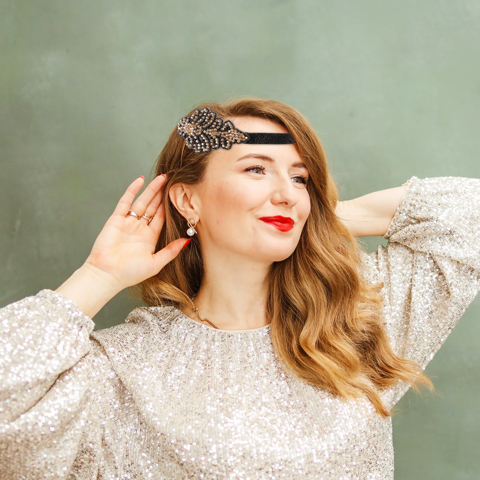 1pc 1920S Flapper Headband Water Rhinestone Hairband Retro Party Accessory Lightweight Durable Women Festival Carnival Costume
1pc 1920S Flapper Headband Water Rhinestone Hairband Retro Party Accessory Lightweight Durable Women Festival Carnival Costume