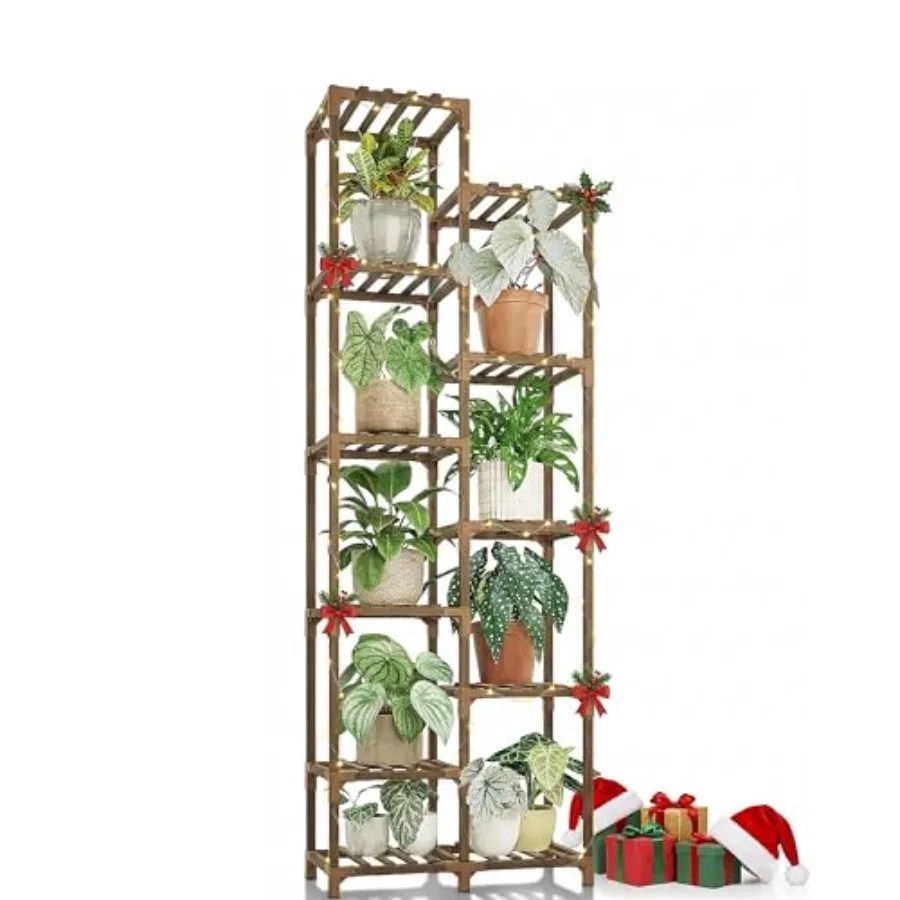 Bamworld Подставка для растений в помещении и на открытом воздухе 11-уровневая высокая большая деревянная полка для растений Многоярусные подставки для цветов Садовые полки Деревянные растения Di
Bamworld Подставка для растений в помещении и на открытом воздухе 11-уровневая высокая большая деревянная полка для растений Многоярусные подставки для цветов Садовые полки Деревянные растения Di