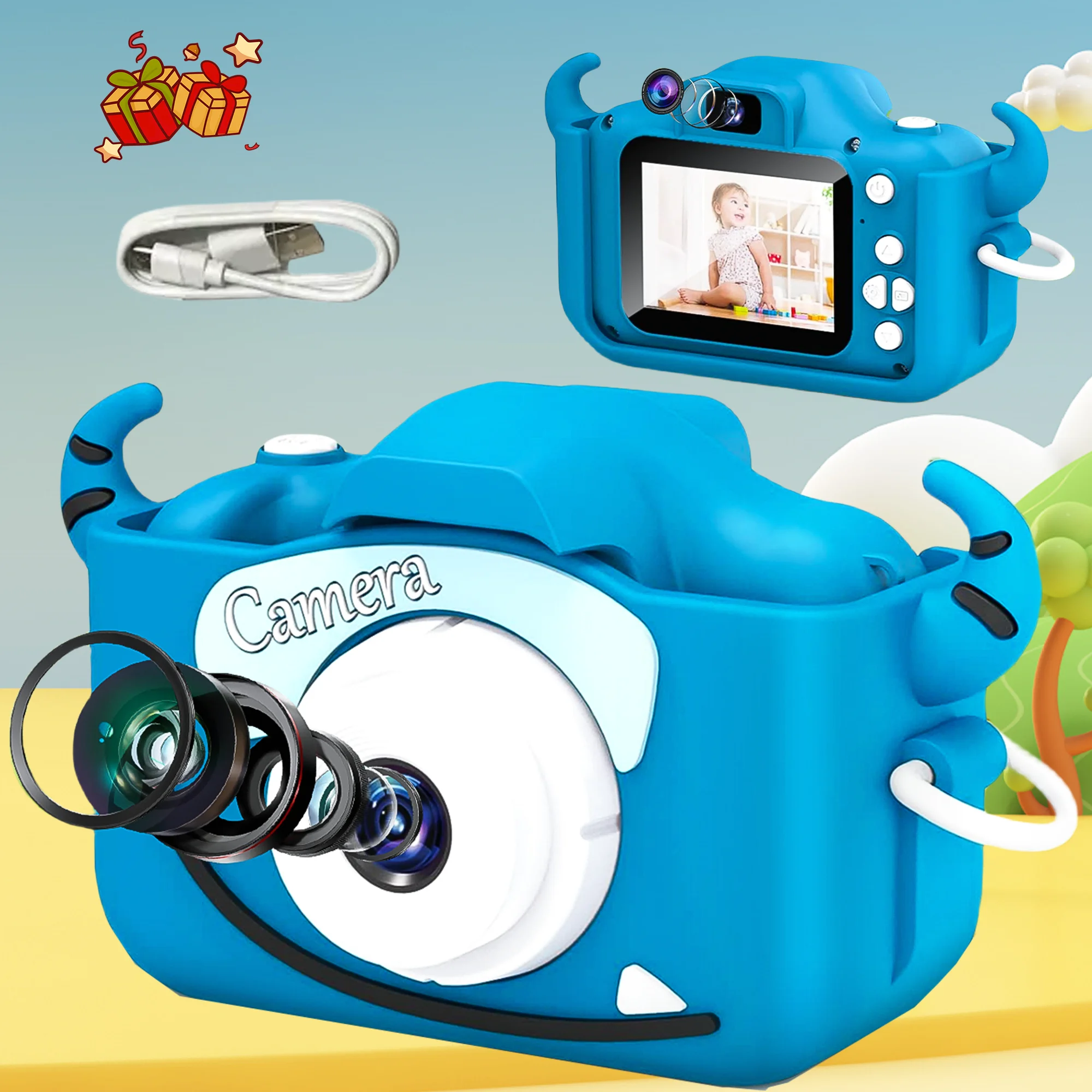 Kids Camera Toy for 3-12 Years Old, Handheld Digital Camera with 1080P Video, Cartoon Stickers & Games.Mini Camera
Kids Camera Toy for 3-12 Years Old, Handheld Digital Camera with 1080P Video, Cartoon Stickers & Games.Mini Camera