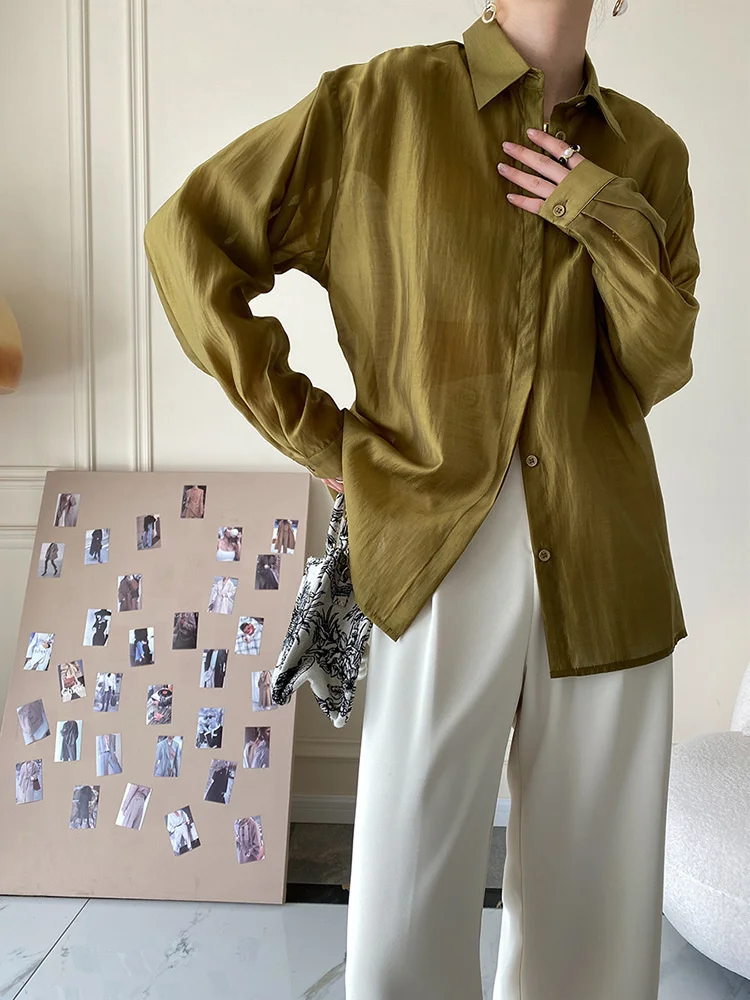 Women Black Elegant Big Size Casual Blouse New Lapel Long Sleeve Loose Fit Shirt Fashion Tide Spring Autumn 2023 M755
Women Black Elegant Big Size Casual Blouse New Lapel Long Sleeve Loose Fit Shirt Fashion Tide Spring Autumn 2023 M755