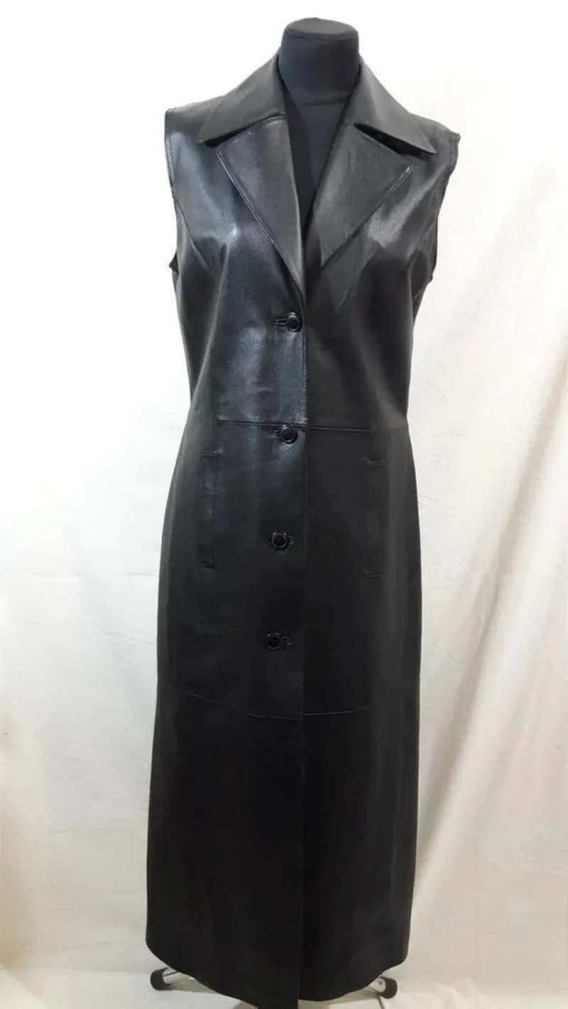 Handmade Top Quality Genuine Lamb Skin Leather Celebrity Dress Coat Fashion Trend
Handmade Top Quality Genuine Lamb Skin Leather Celebrity Dress Coat Fashion Trend