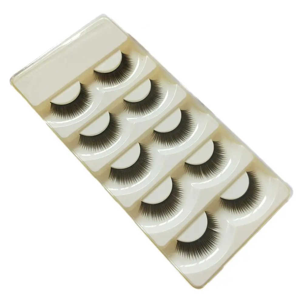 5 Pairs Natural False Eyelashes Long Thick Cotton Stem Lashes For Wedding Party Photo Shoot Daily Use Makeup Accessories
5 Pairs Natural False Eyelashes Long Thick Cotton Stem Lashes For Wedding Party Photo Shoot Daily Use Makeup Accessories