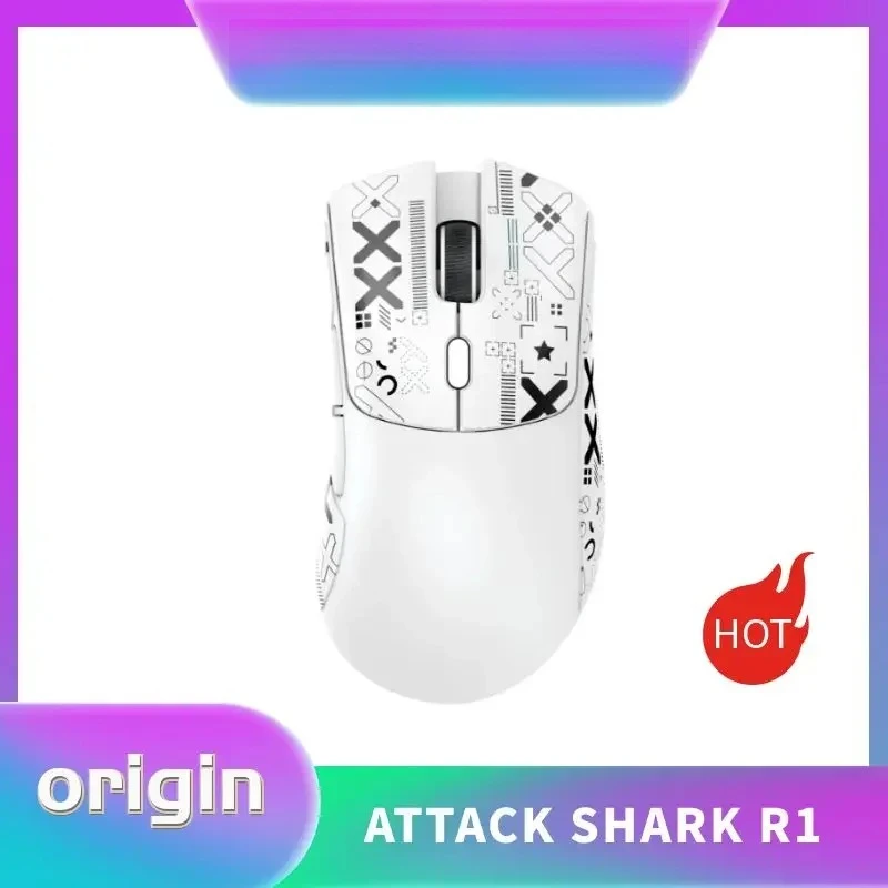 Attack Shark R1 18000dpi Gaming Mouse Adjustable DPI Wireless/Wired Mouse Ergonomic Gaming Mice for PC Laptop Computer Tablet
Attack Shark R1 18000dpi Gaming Mouse Adjustable DPI Wireless/Wired Mouse Ergonomic Gaming Mice for PC Laptop Computer Tablet