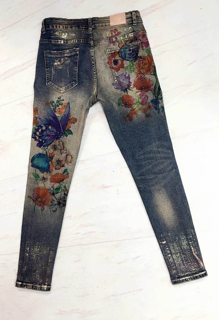 2023 spring autumn Pencil Stretchy Jeans With 3D Flowers pattern Painted Elegant Denim Women skinny Jeans
2023 spring autumn Pencil Stretchy Jeans With 3D Flowers pattern Painted Elegant Denim Women skinny Jeans