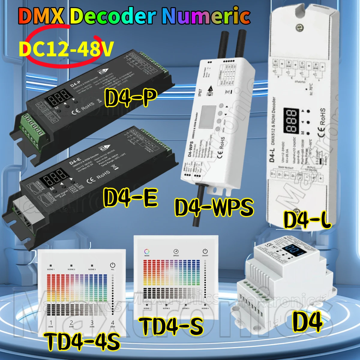 Декодер Skydance CV DMX, цифровой D4 D4-L D4-E D4-P D4-XE DC12-48 RGBW/одноцветная/RGB светодиодная панель, DIN-рейка/декодер с несколькими диммером
Декодер Skydance CV DMX, цифровой D4 D4-L D4-E D4-P D4-XE DC12-48 RGBW/одноцветная/RGB светодиодная панель, DIN-рейка/декодер с несколькими диммером