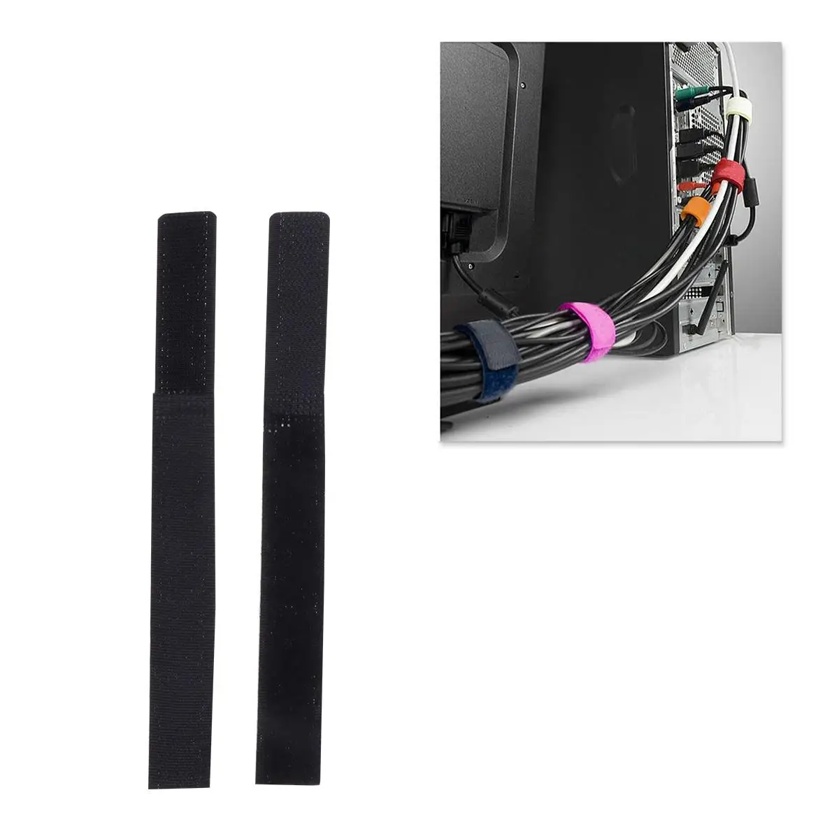 10 Pcs Cable Management Belt Wire Harness Tape Ties Fastening Straps Reusable Hook Loop Organizer For Desk Home
10 Pcs Cable Management Belt Wire Harness Tape Ties Fastening Straps Reusable Hook Loop Organizer For Desk Home