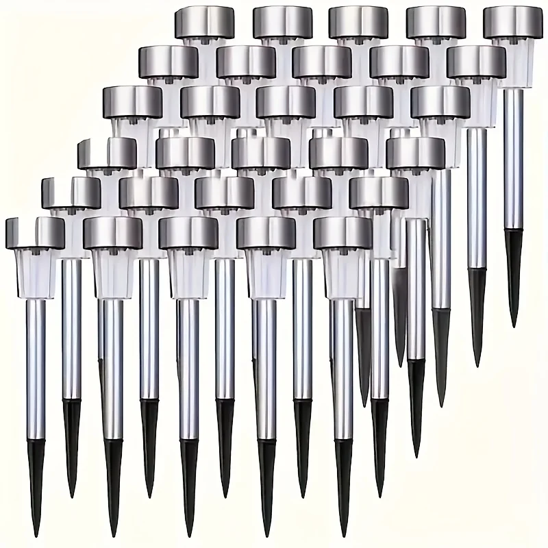 20/30/40pcs Stainless Steel Solar Outdoor Landscape Light, Autocolor Changing Durable Metal Structure Semi-Recessed Installation Solar Path Light Suitable for Lawn, Patio, Driveway, Christmas Halloween Decoration
20/30/40pcs Stainless Steel Solar Outdoor Landscape Light, Autocolor Changing Durable Metal Structure Semi-Recessed Installation Solar Path Light Suitable for Lawn, Patio, Driveway, Christmas Halloween Decoration