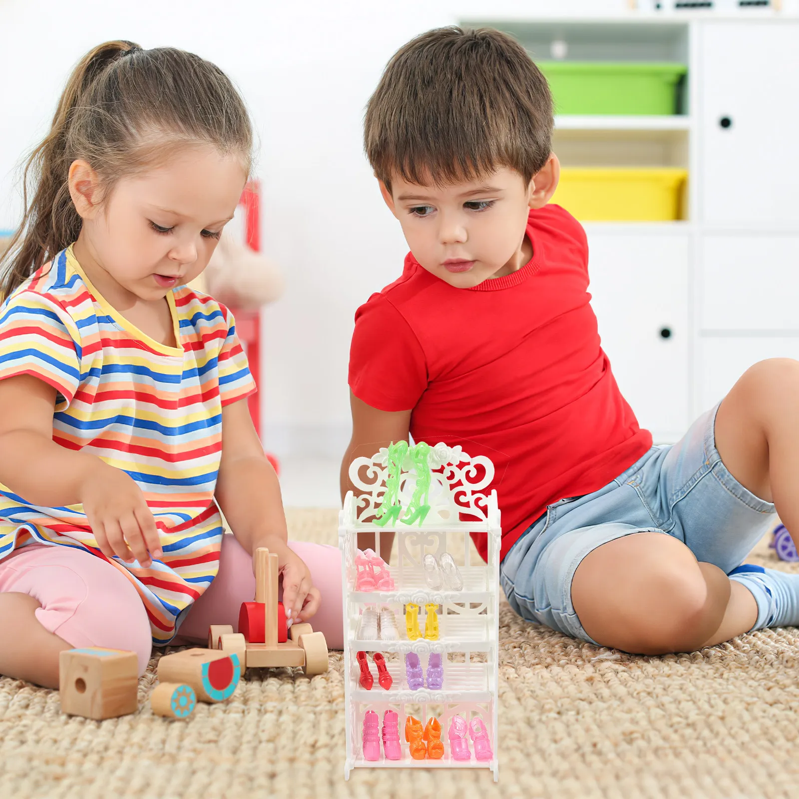 1Set Mini Plastic Shoe Rack Miniature House Furniture Storage Organizer for Dollhouse Decor Plastic Mini House Shoe Rack
1Set Mini Plastic Shoe Rack Miniature House Furniture Storage Organizer for Dollhouse Decor Plastic Mini House Shoe Rack