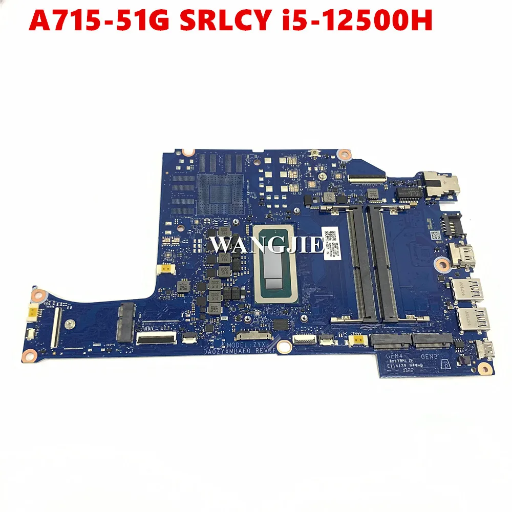 Материнская плата для ноутбука Acer Aspire A715-76 A715-76G NBQGE11001 DA0ZYXMBAF0 SRLCY i5-12500H CPU 100% полностью протестировано
Материнская плата для ноутбука Acer Aspire A715-76 A715-76G NBQGE11001 DA0ZYXMBAF0 SRLCY i5-12500H CPU 100% полностью протестировано