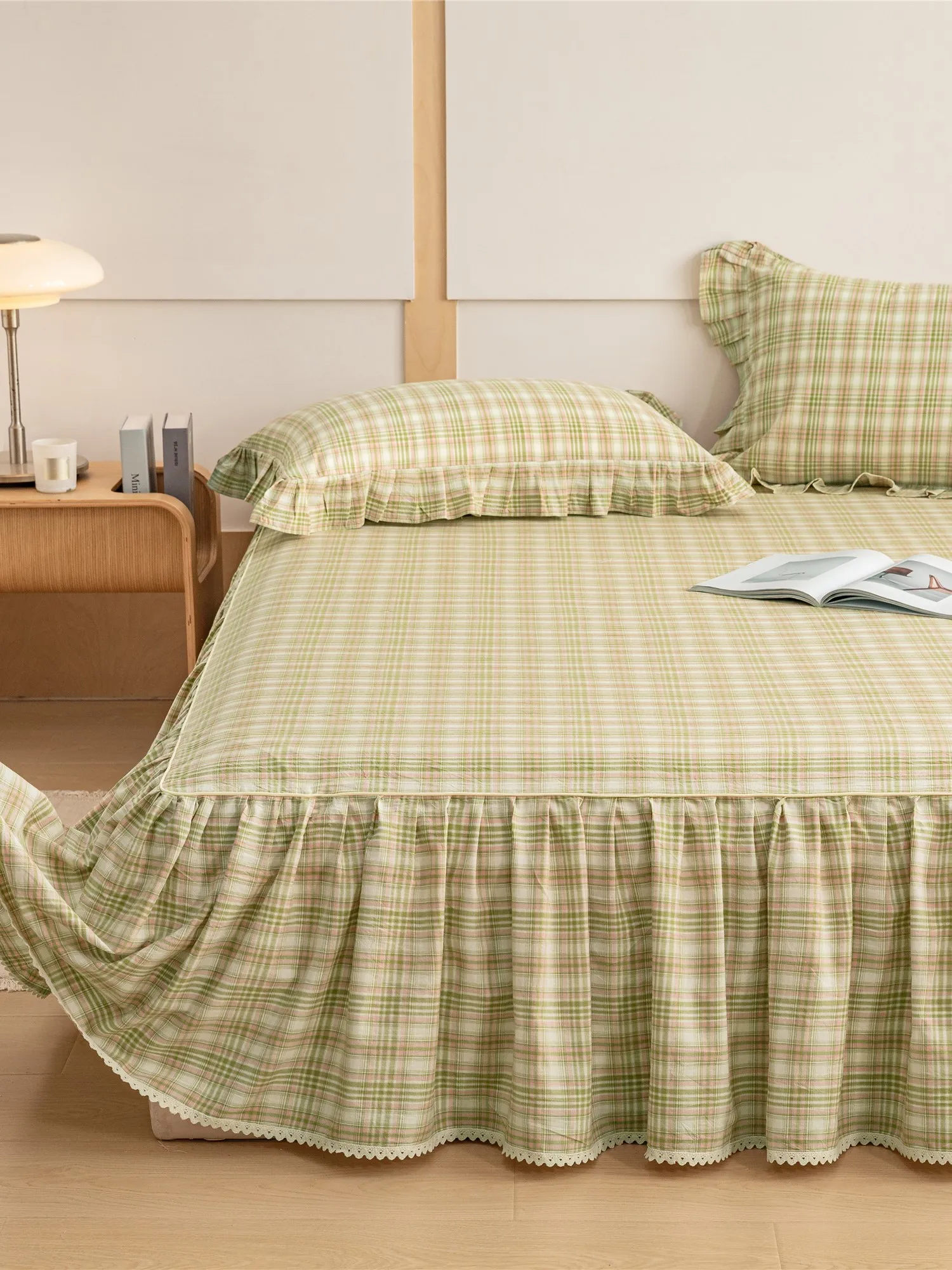 Class a Pure Cotton Bed Skirt Single Piece Full Cotton Plaid Washed Bed Cover Three Piece Set Anti-Slip Bed Cover Co...
Class a Pure Cotton Bed Skirt Single Piece Full Cotton Plaid Washed Bed Cover Three Piece Set Anti-Slip Bed Cover Co...
